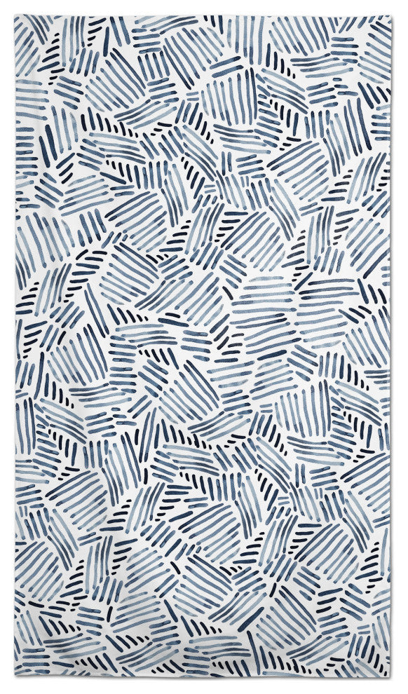 Watercolor Navy Pattern 58x102 Tablecloth