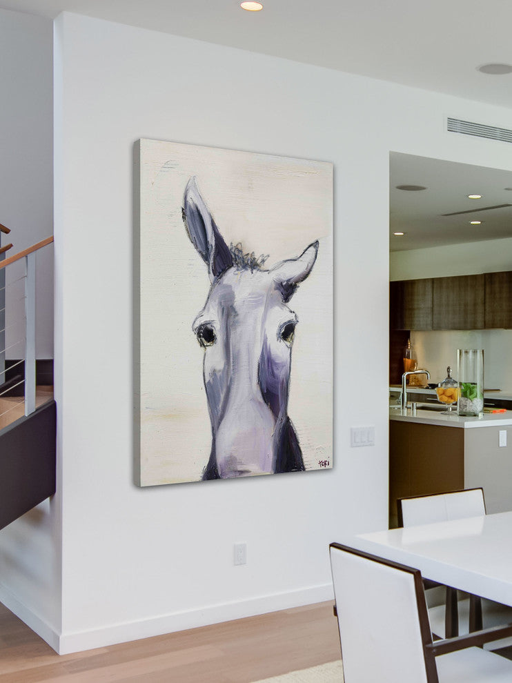 "Donkey" Painting Print on Canvas by Tori Campisi