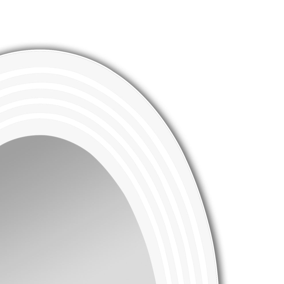 CHLOE Lighting SPECULO Back Lit LED Mirror 6000K, Daylight White, 24"