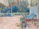 Tile Mural Landscape Window Flower Garden By Carl Larsson, 6"x8", Glossy