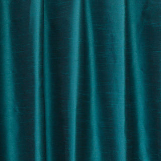 Peacock Blueish Green Art Silk Fabric By The Yard, 6 Yards For Curtain, Dress