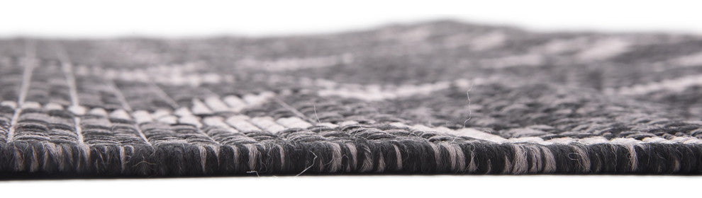 Unique Loom Black Trellis Outdoor 5' 0 x 8' 0 Area Rug
