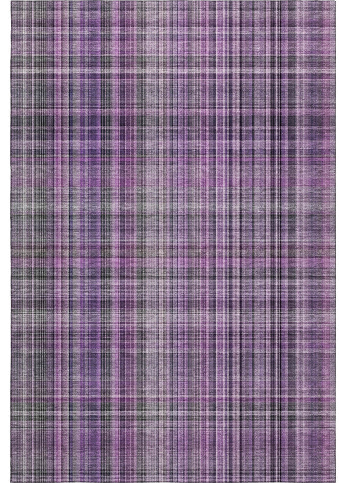 Premium Machine Washable Mayfield AMF541 Purple 10' x 14' Rug