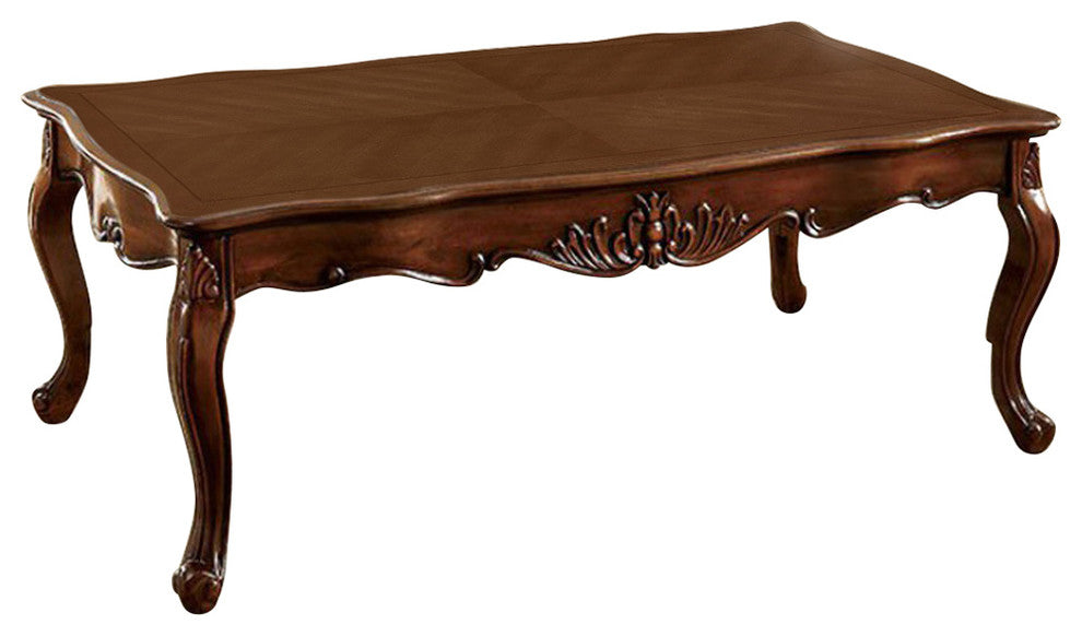 Zahir Traditional Coffee Table In Dark Oak Finish