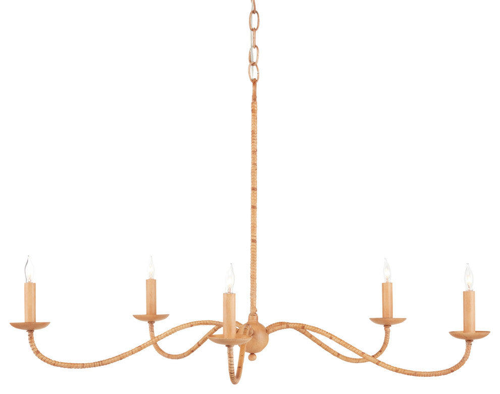 Saxon Rattan Small Chandelier