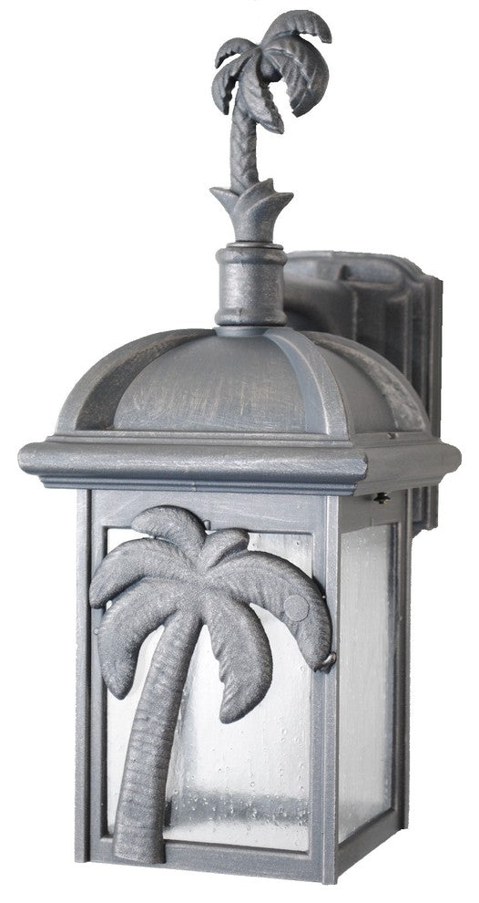 Americana Palm Tree Wall Bracket, Old Copper