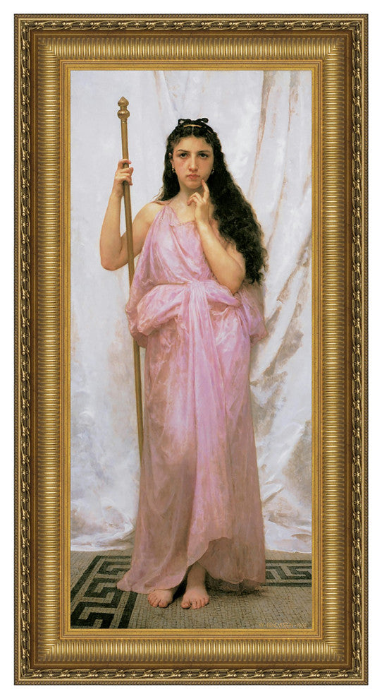 "Young Priestess 1902" Stretched Canvas Replica, 11.5"x19"