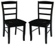 Set of Two Madrid Chairs, Black