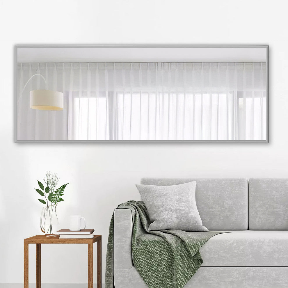 Silver Aluminum Framed Mirror