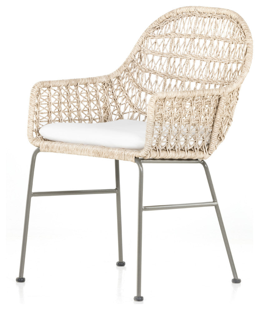 Bandera Dining Chair With Cushion-White