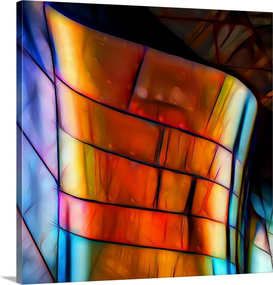 "EMP" Wrapped Canvas Art Print, 35"x35"x1.5"