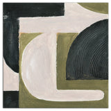 Abstract With Green 30 x 30 Canvas Wall Art