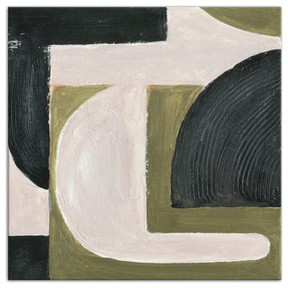 Abstract With Green 30 x 30 Canvas Wall Art