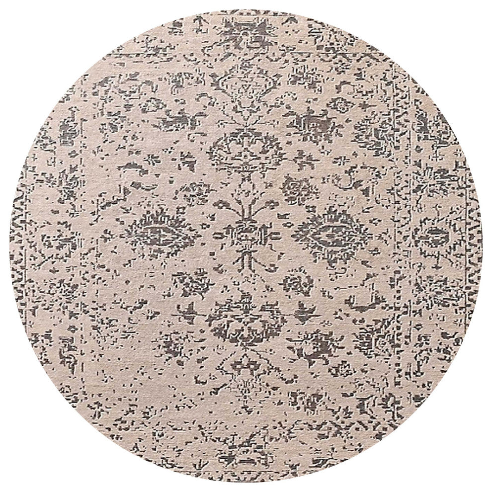 Ahgly Company Indoor Round Mid-Century Modern Area Rugs, 5' Round