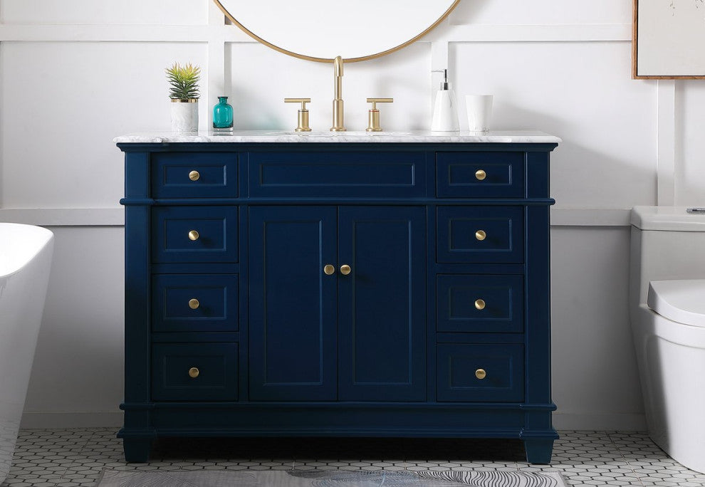 Weston Single Bathroom Vanity Set, Blue, 48