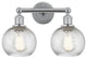 Innovations 616-2W-PC-G1214-6 2 Light Bath Vanity Light, Polished Chrome