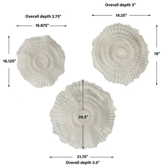 Uttermost 04351 Ocean Gems Coral Wall Decor, Set of 3