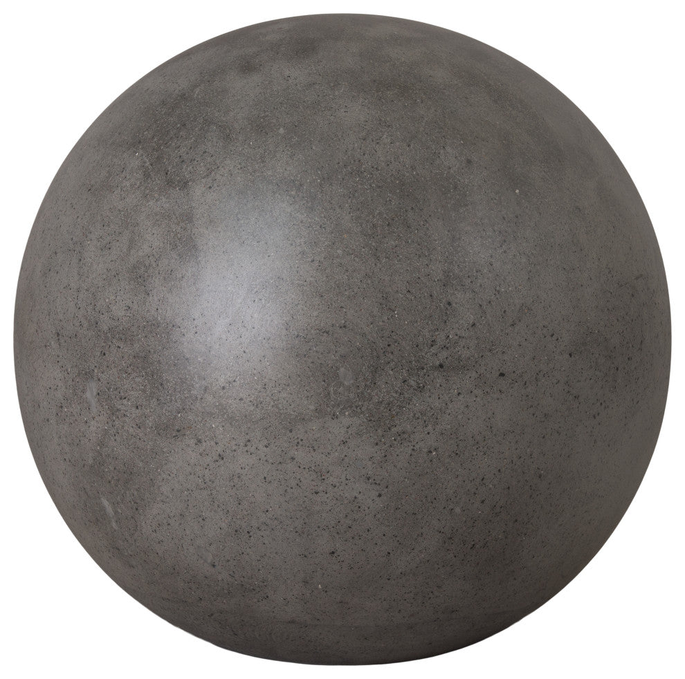 26 in. Pozzo Terrazzo Gray Gazing Ball Figurine