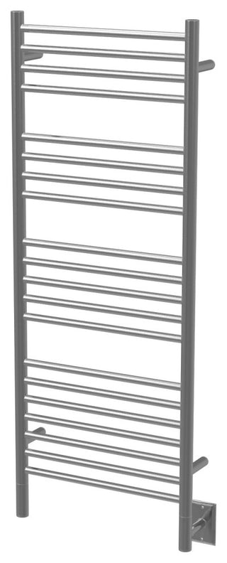 Jeeves Model D-Straight 20-Bar Hardwired Electric Towel Warmer, Brushed
