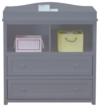 Baby Mile Lena 2-Drawer Changer, Gray
