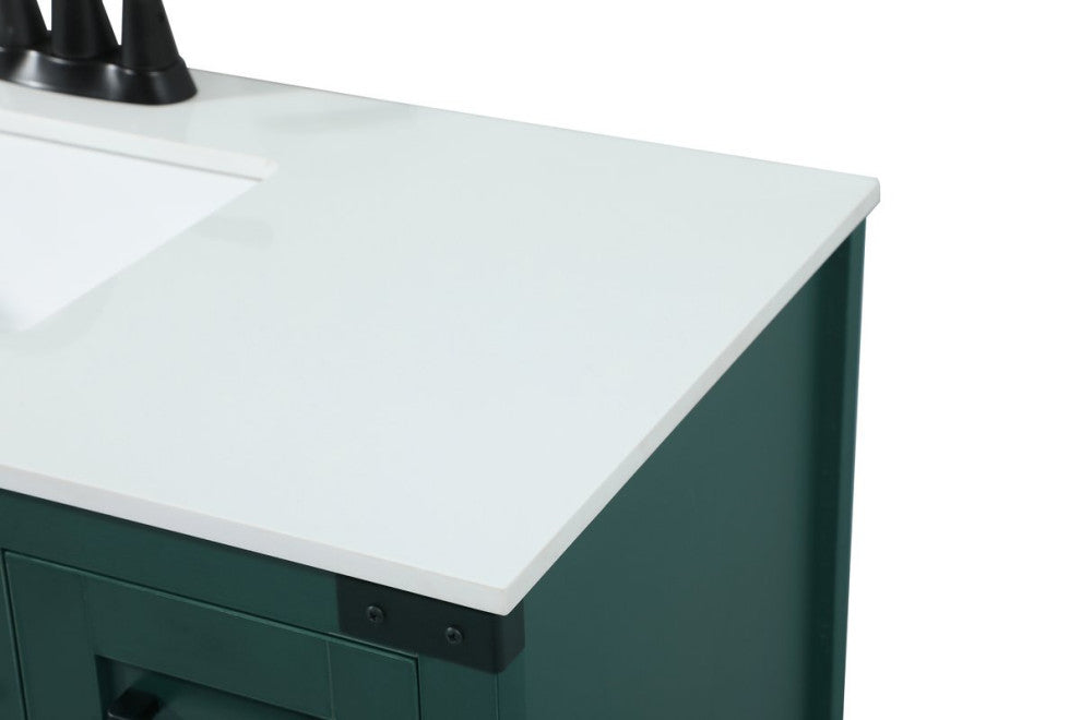 Home Living 19" Farmhouse Green-Light Bathroom Vanity