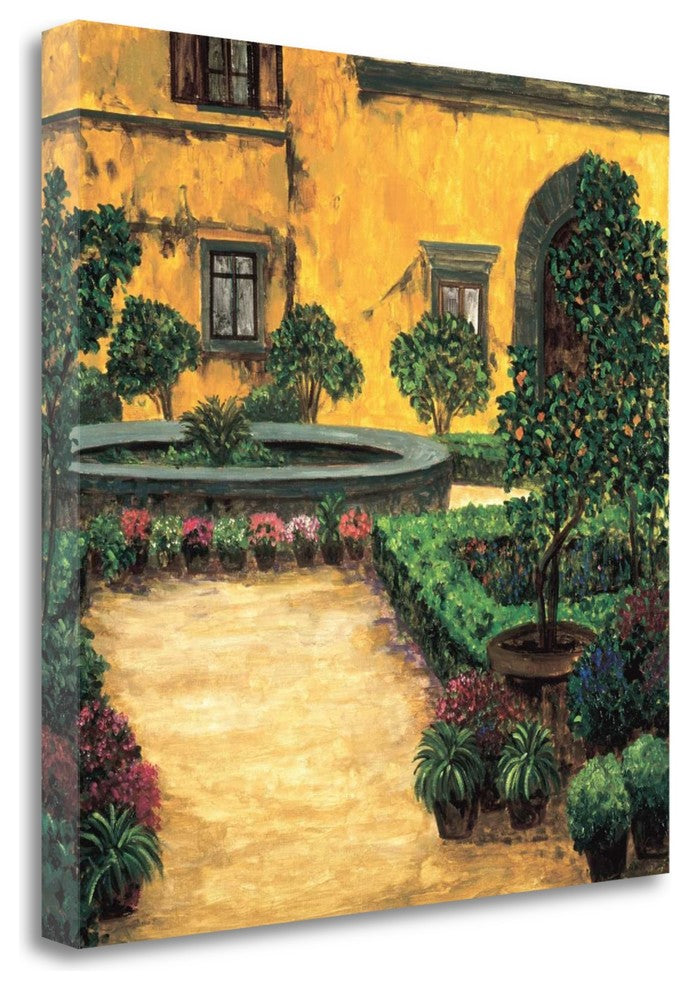"Jardin Toscana" By Montserrat Masdeu, Giclee Print on Gallery Wrap Canvas
