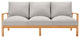Lounge Sofa, Wood, Brown Natural Gray, Modern, Outdoor Patio Balcony Garden