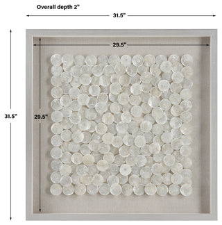 Uttermost Roxas Capiz Shell Shadow Box