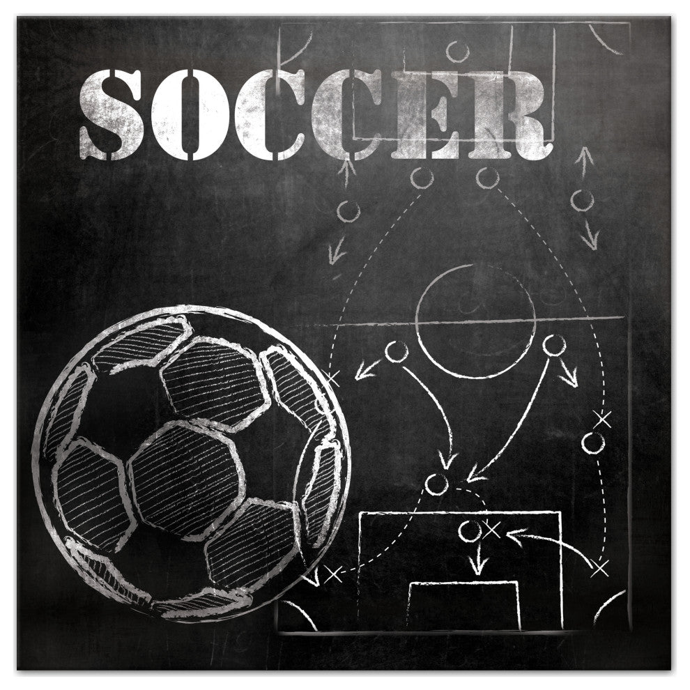 Soccer Plays 16x16 Canvas Wall Art