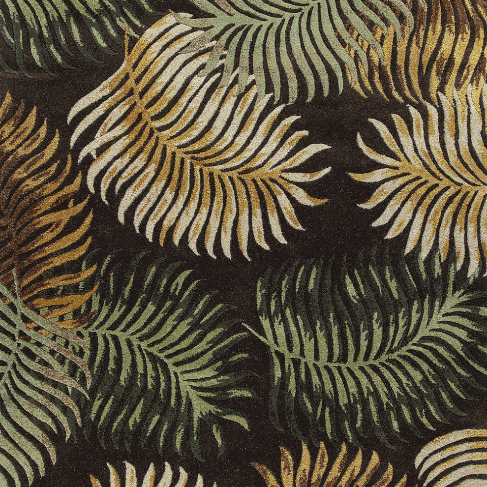 8' X 10' 6 Wool Espresso Area Rug