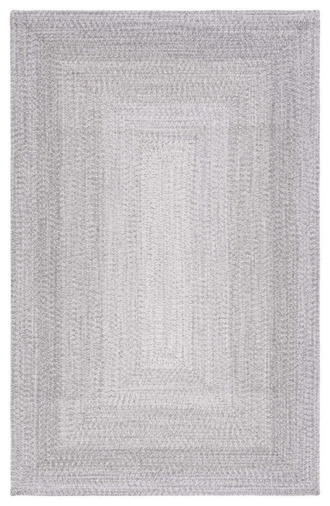 Safavieh Braided BRA220 Rug Machine-Washable, Grey, 4'x6'