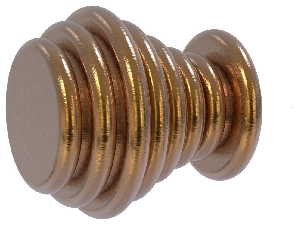 Designer Cabinet Knob, Brushed Bronze