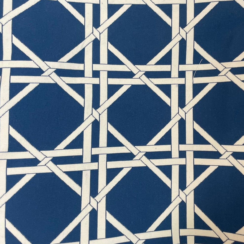 DaVinci Blue and White Luxury Throw Pillow, 20"x26" Standard