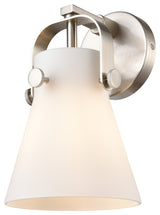 Innovations Pilaster Ii Cone 1 6.5" Sconce Satin Nickel