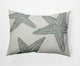 14x20" Starfish Constellation Nautical Decorative Indoor Pillow, Sage