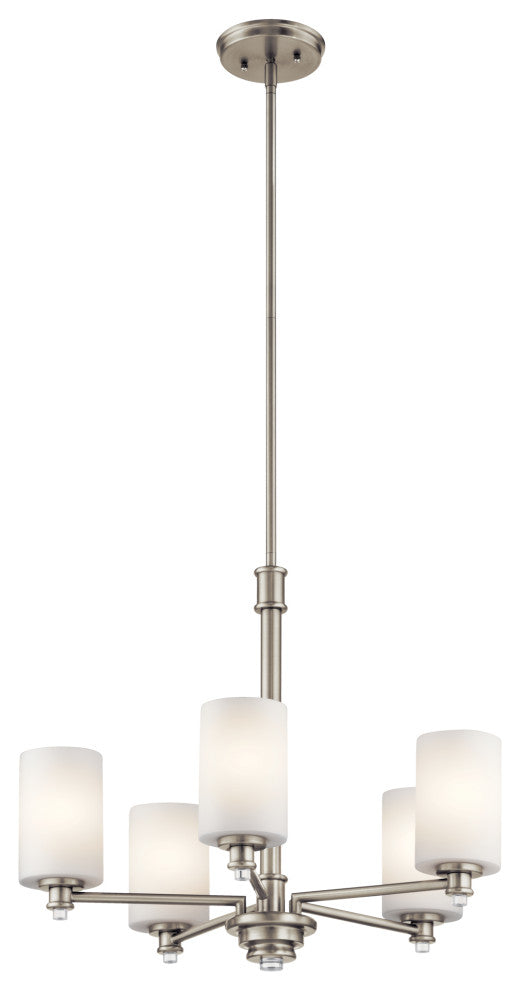 Chandelier 5-Light, Brushed Nickel