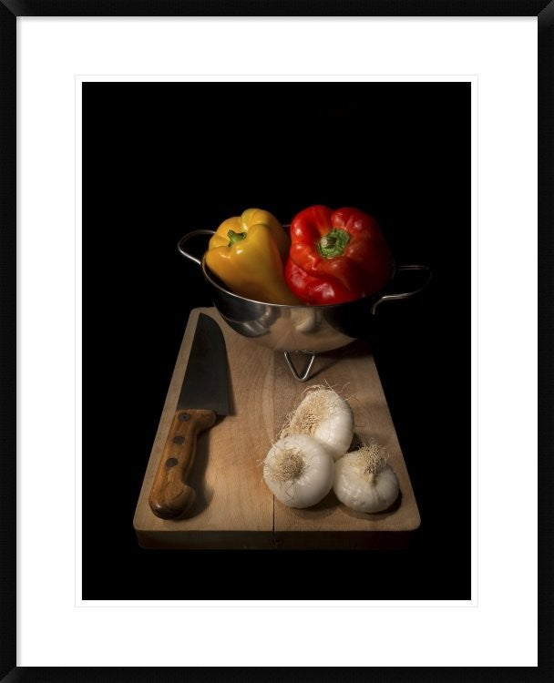 "Peppers Soup" Framed Digital Print by Antonio Zoccarato, 26"x32"