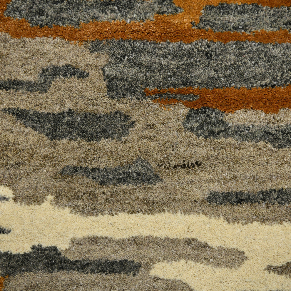 Abstract Glencoe Area Rug, Orange, 8' x 10', Abstract