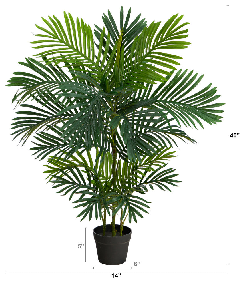 40" Areca Artificial Palm Tree UV Resistant, Indoor/Outdoor