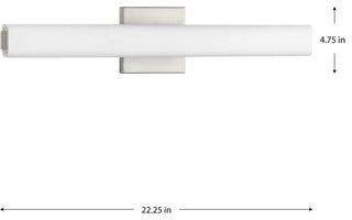 Beam LED 22" Linear LED Bath, Brushed Nickel