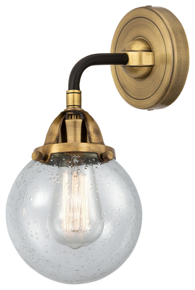 Beacon Sconce, Black Antique Brass, Seedy, Seedy