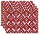 18"x14" Hipster, Geometric Print Placemat, Coral, Set of 4