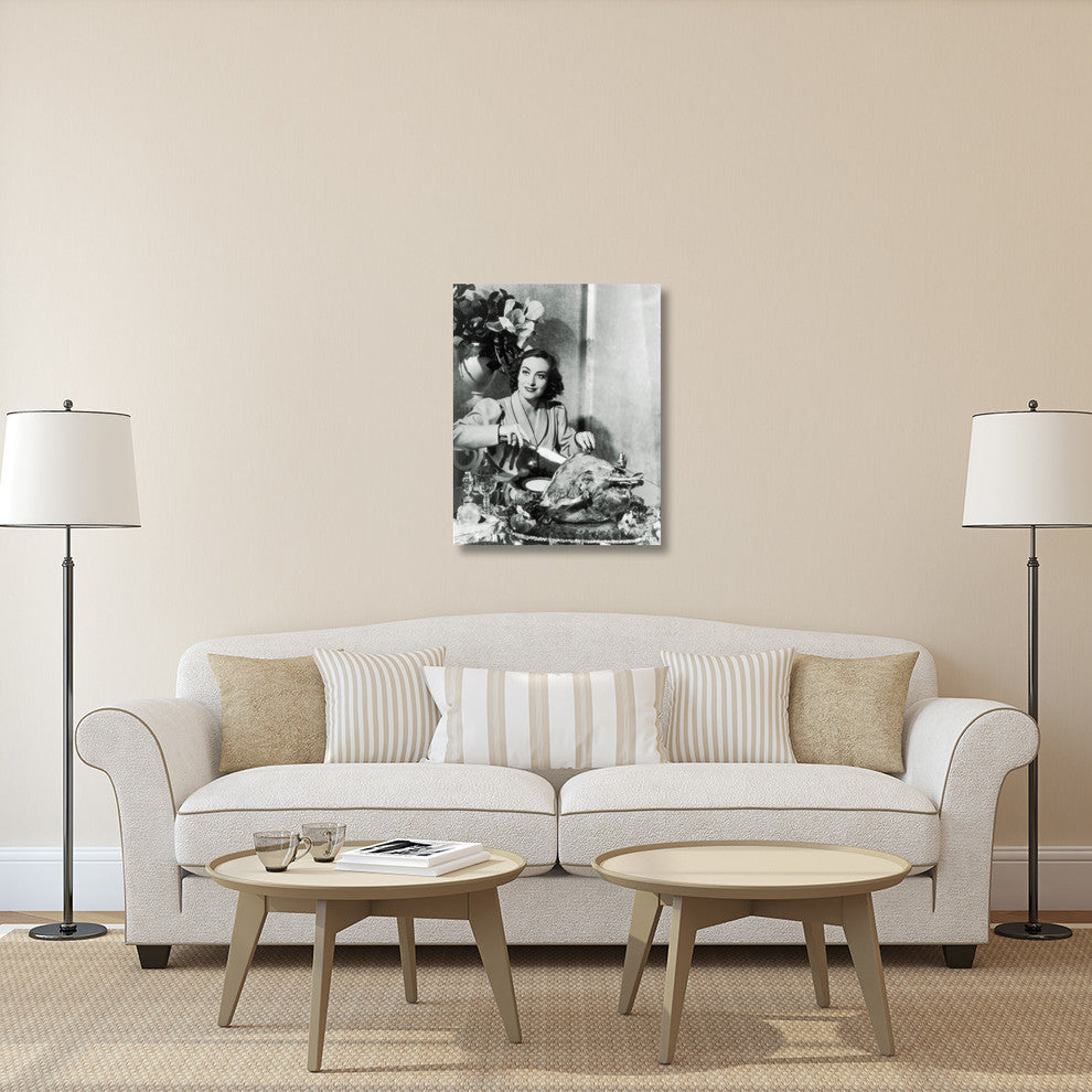 "Thanksgiving - Joan Crawford" Canvas by Hollywood Photo Archive, 28x36"