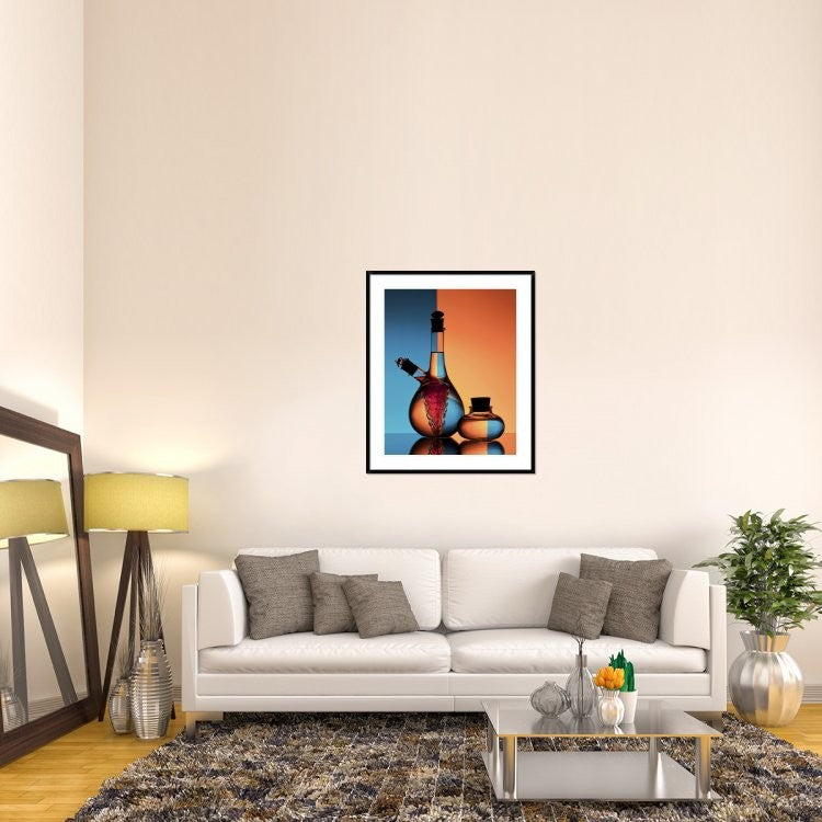 "Oil And Vinegar" Framed Digital Print by Aida Ianeva, 36x43"
