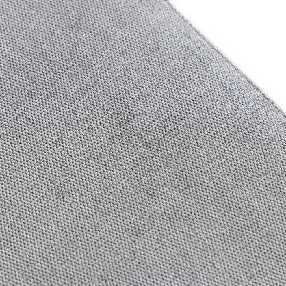 Modrest Sebastian Modern Grey Fabric + Stainless Steel Counter Chair