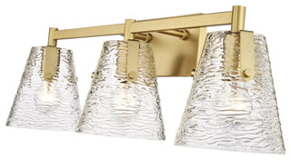 Z-LITE 3-Light Vanity, Modern Gold