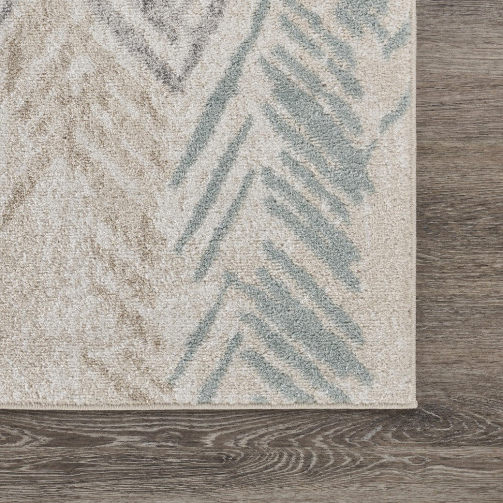 5' x 7' Ivory Eclectic Arrows Area Rug