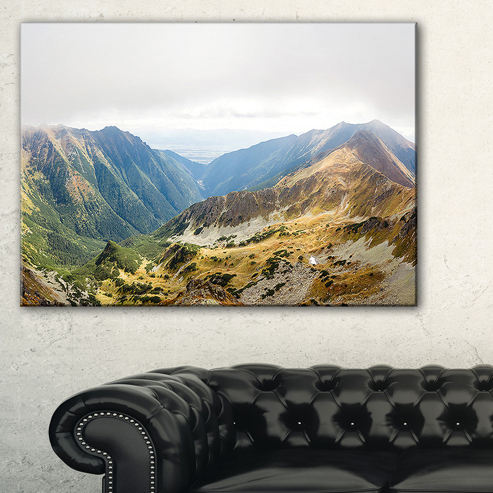 "Mountains From Ostry Peak Tatras" Landscape Wall Wall Art, 40"x30"