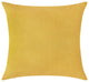 Delara Set of 1 Velvet 20x20" Cover, Mustard Yellow, Pillow Cover Only