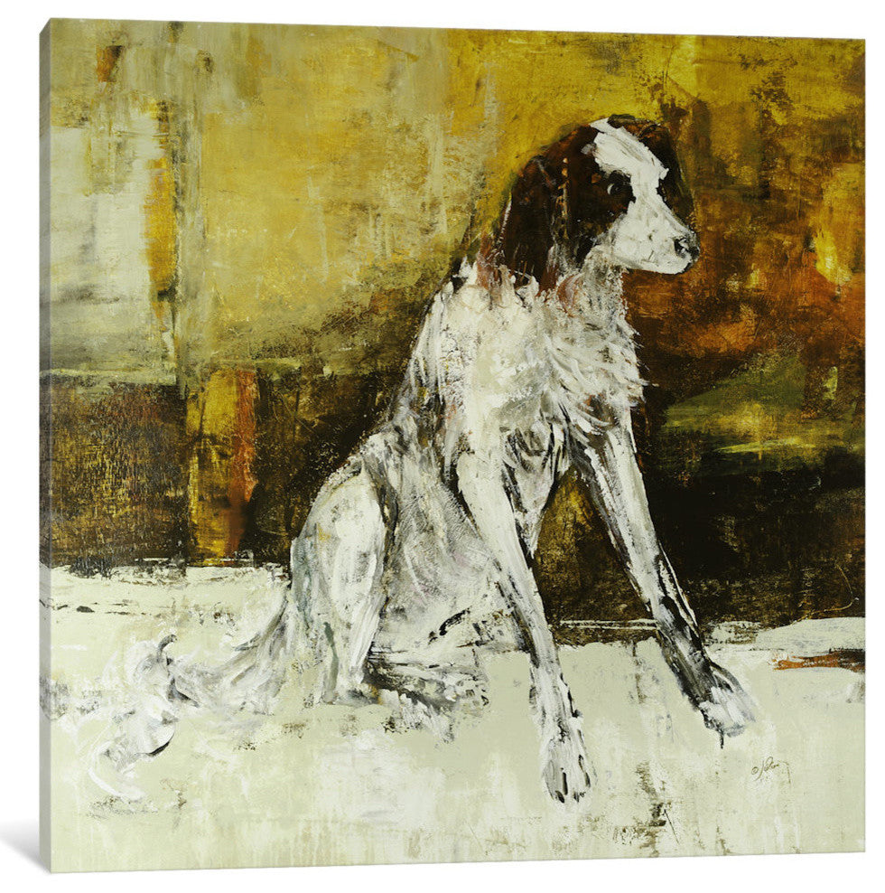"Louie" by Julian Spencer, 37"x37"1.5"